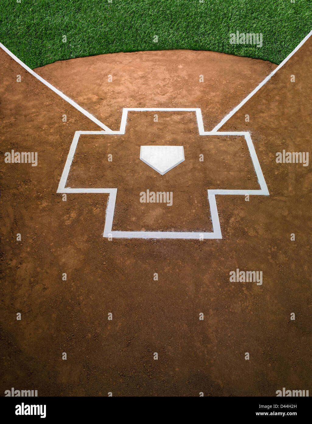 Close up of home plate, batters box Stock Photo Alamy