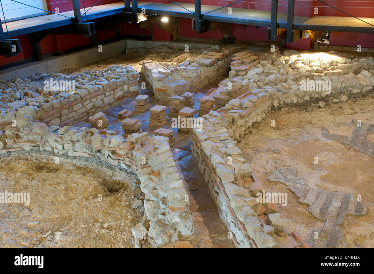 Hypocaust System And Flues At Fishbourne Roman Palace Near Chichester Hypocaust System And Flues At Fishbourne Roman Palace Near Chichester