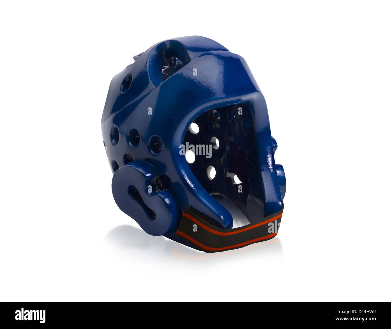 Taekwondo head guard isolated on white background Stock Photo Alamy