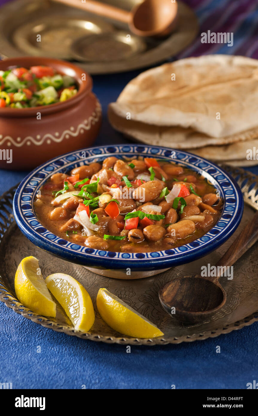 Ful medames Fava bean dish Middle East Stock Photo