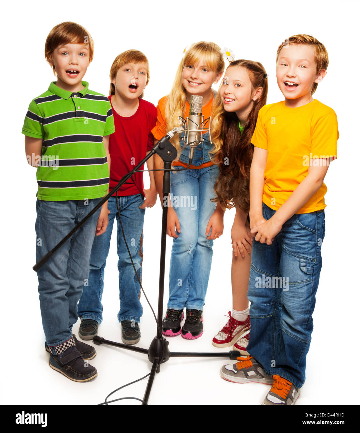 Boys singing chorus Cut Out Stock Images & Pictures Alamy