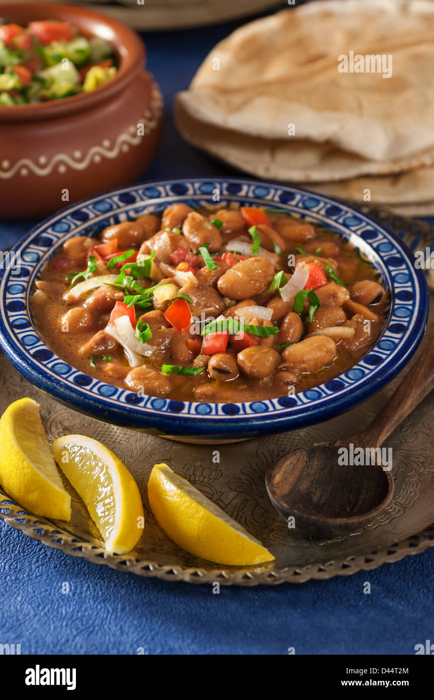 Ful medames Fava bean dish Middle East Stock Photo