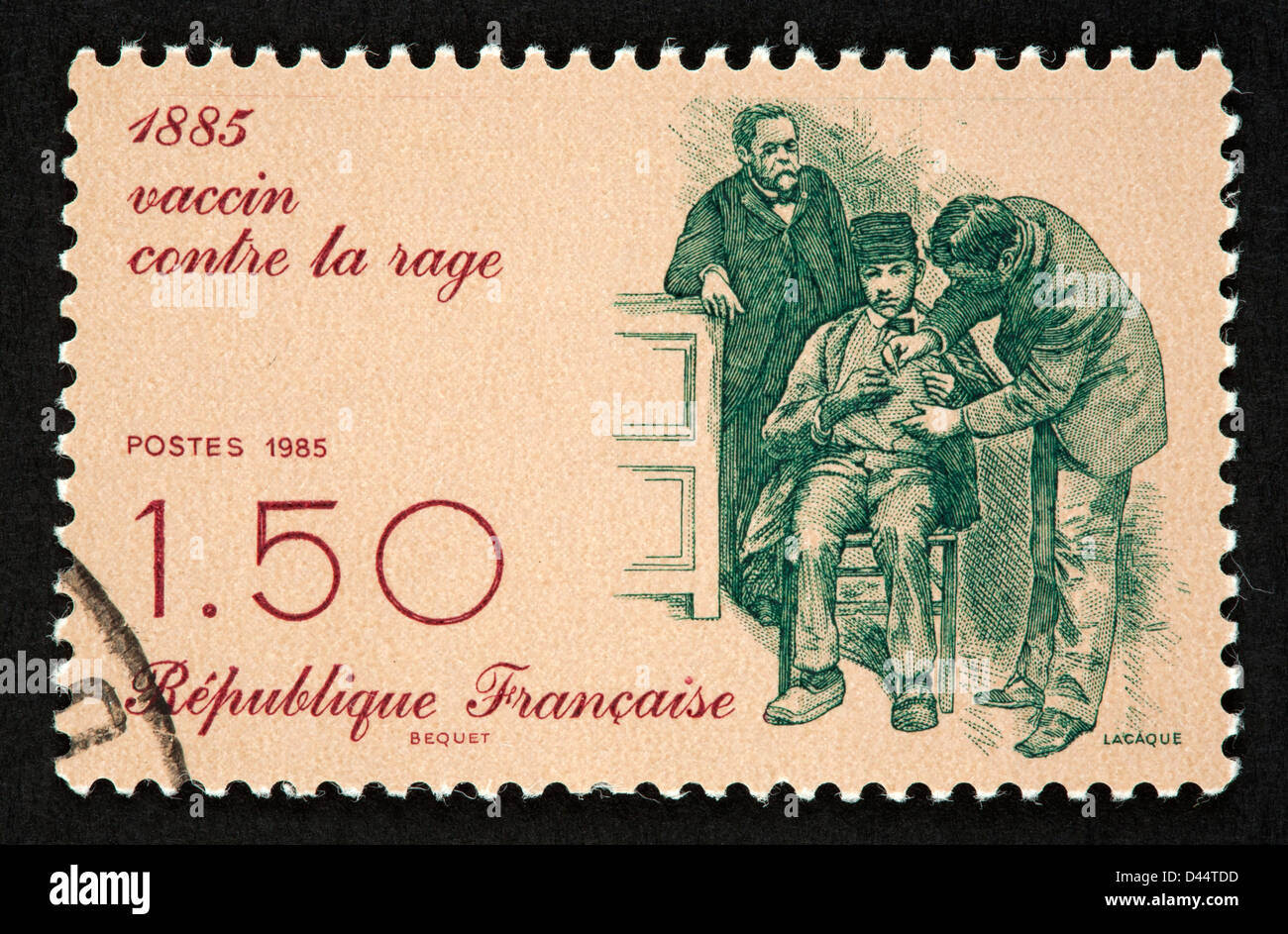French postage stamp Stock Photo Alamy