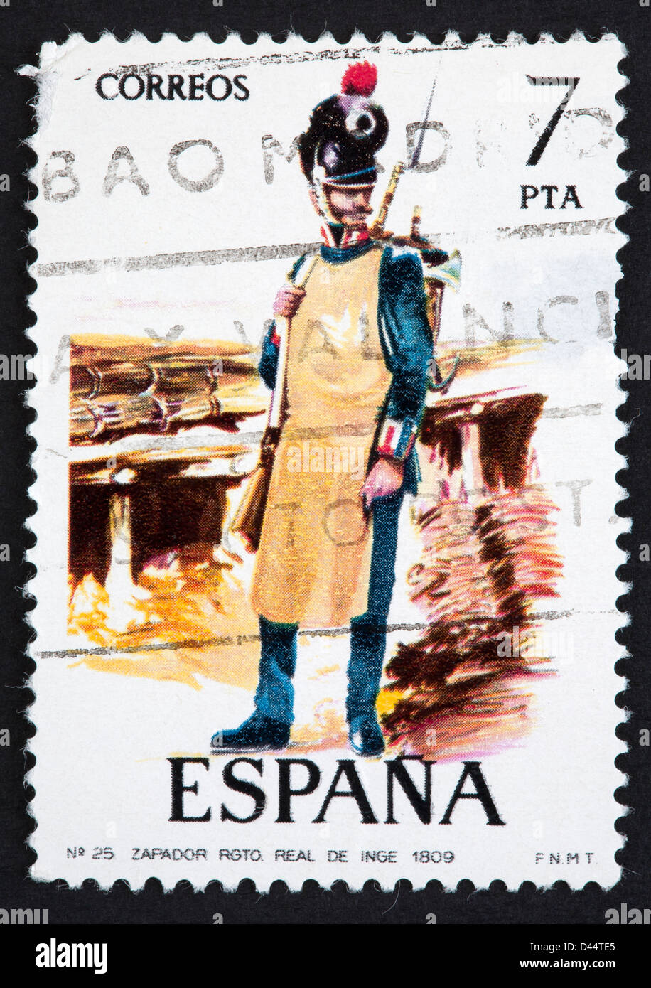 Spanish postage stamp Stock Photo Alamy