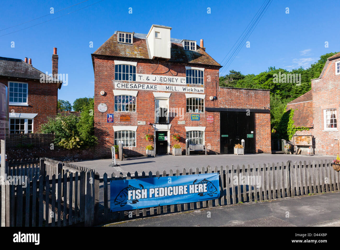 Chesapeake mill and house, Wickham, Hampshire, UK Stock Photo