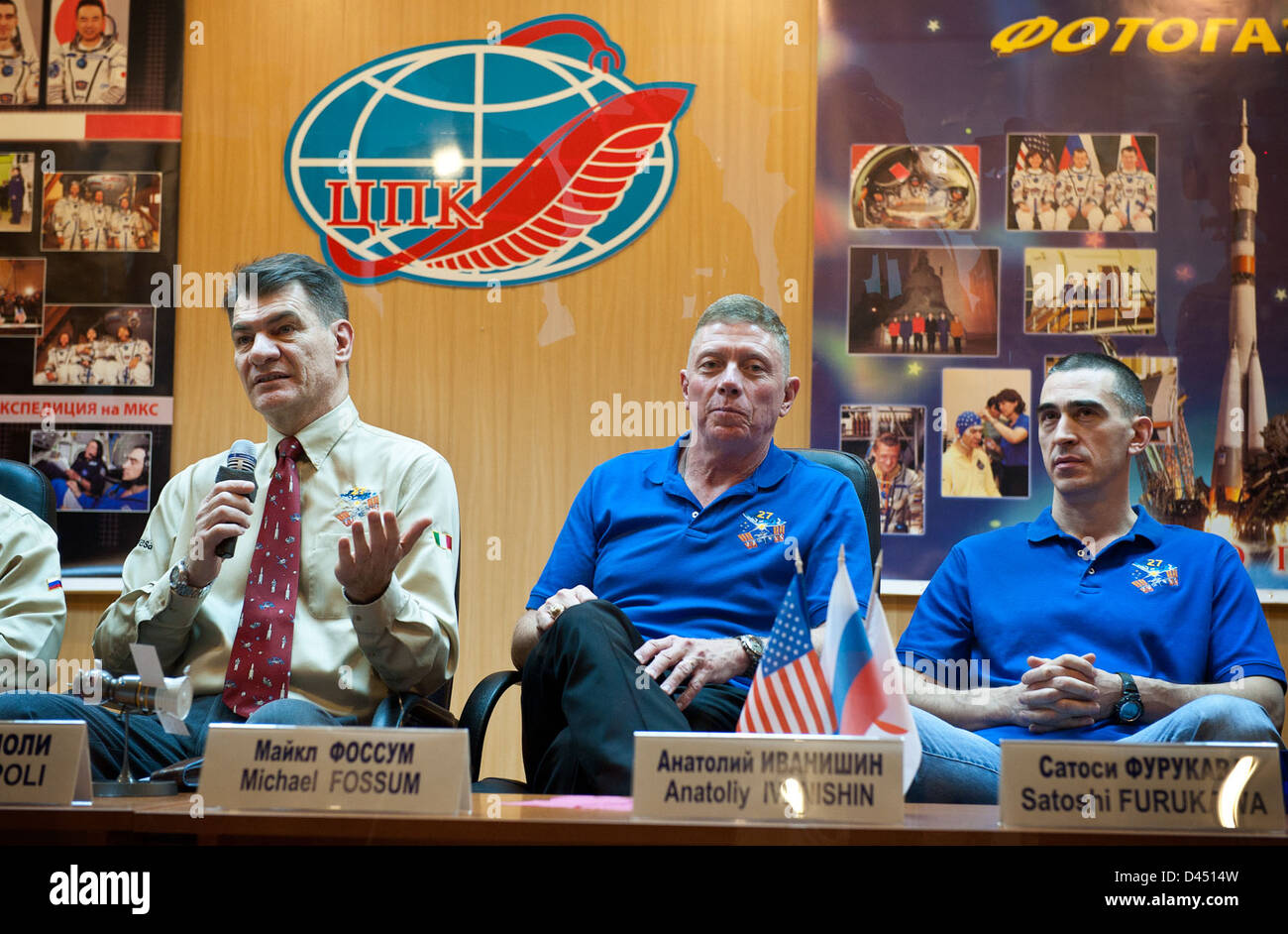 Expedition 26 Press Conference (201012140002HQ) Stock Photo