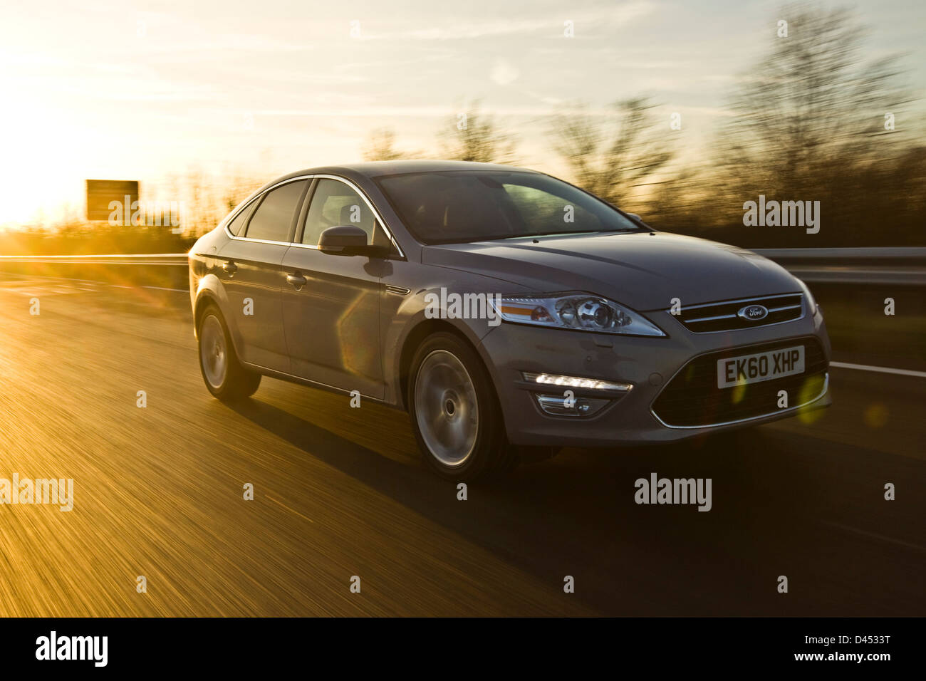 FORD MONDEO DRIVING Stock Photo