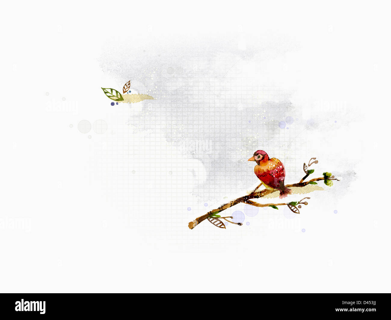 ppt-background-template-of-a-bird-on-a-branch-stock-photo-alamy