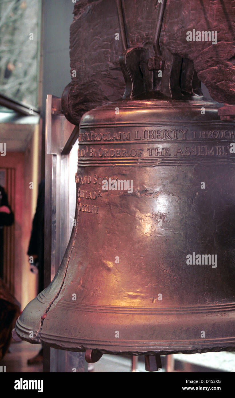 Liberty bell Philadelphia Pennsylvania, Liberty bell, USA, America, Stock Photo