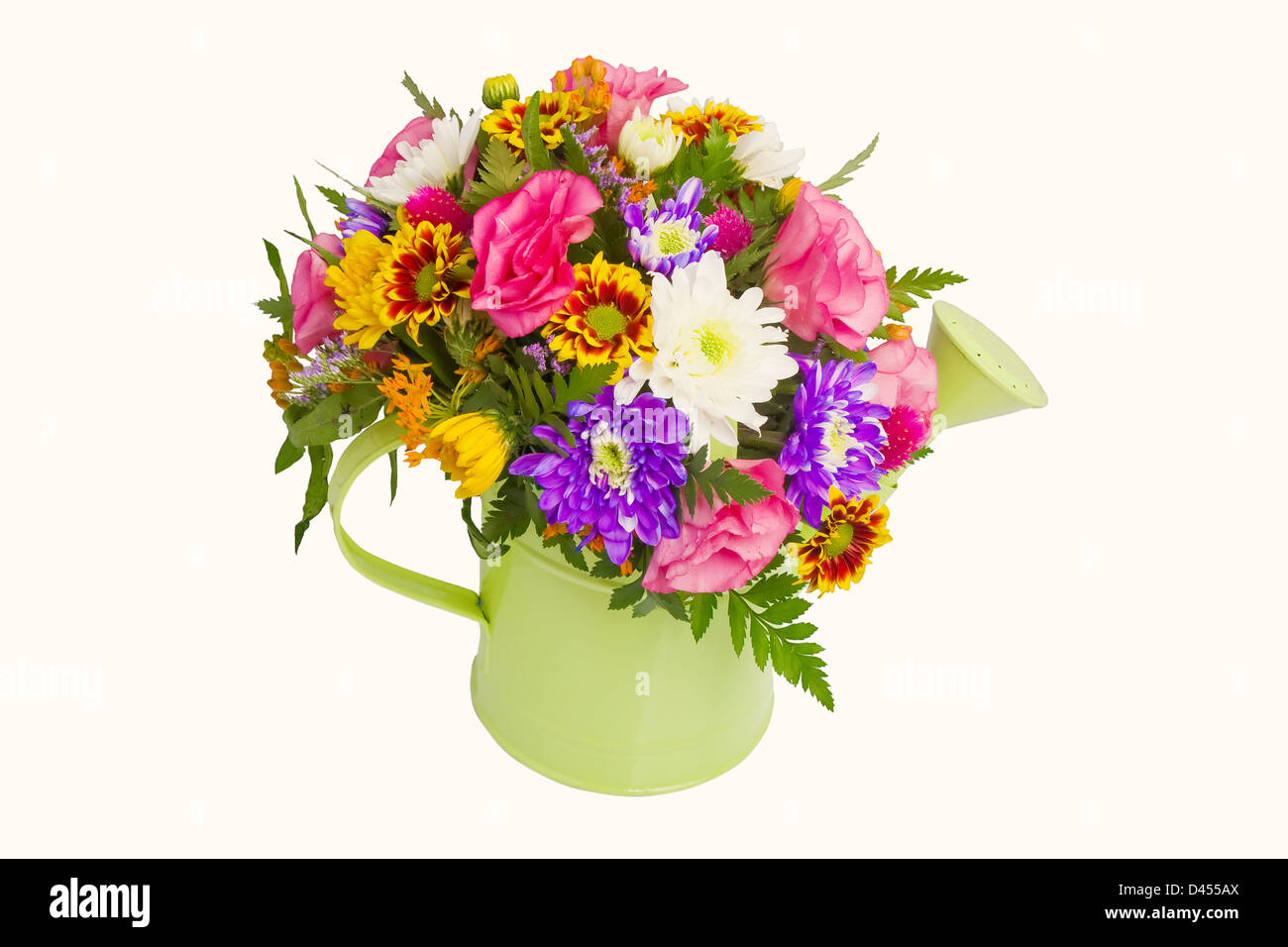 White house with flowers Cut Out Stock Images Pictures Alamy