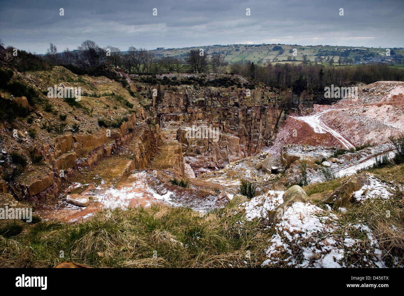 Limestone quarry in the Peak District, Derbyshire, UK Stock Photo Alamy