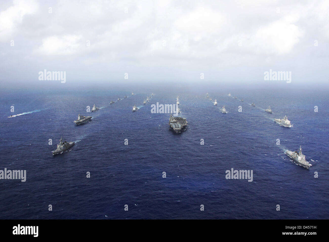 U.S. Navy And Japan Maritime Self-Defense Force Ships Are Underway ...