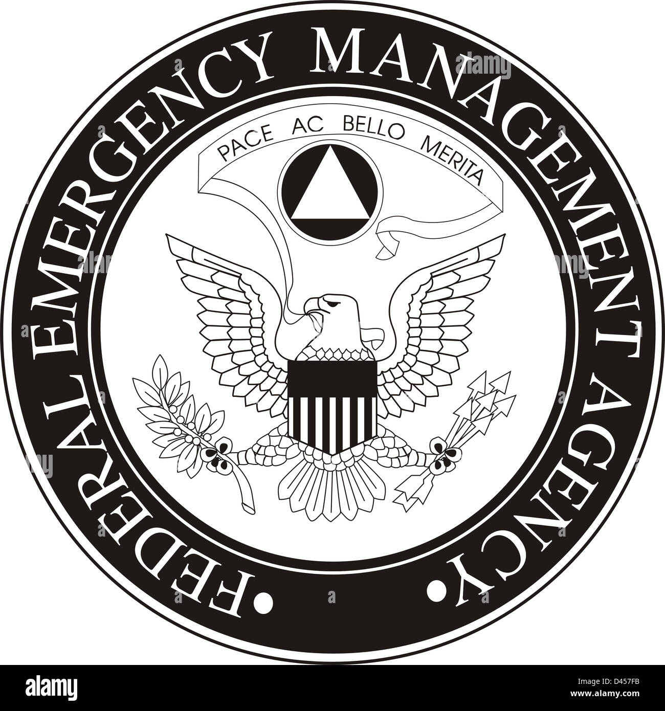 United States Federal Emergency Management Agency seal Stock Photo