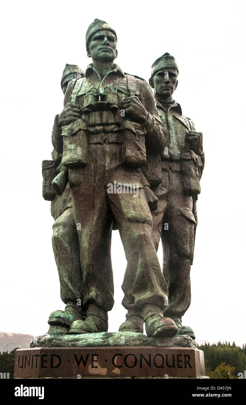 The Commando Memorial, Spean Bridge, Fort William, Scotland Stock Photo ...