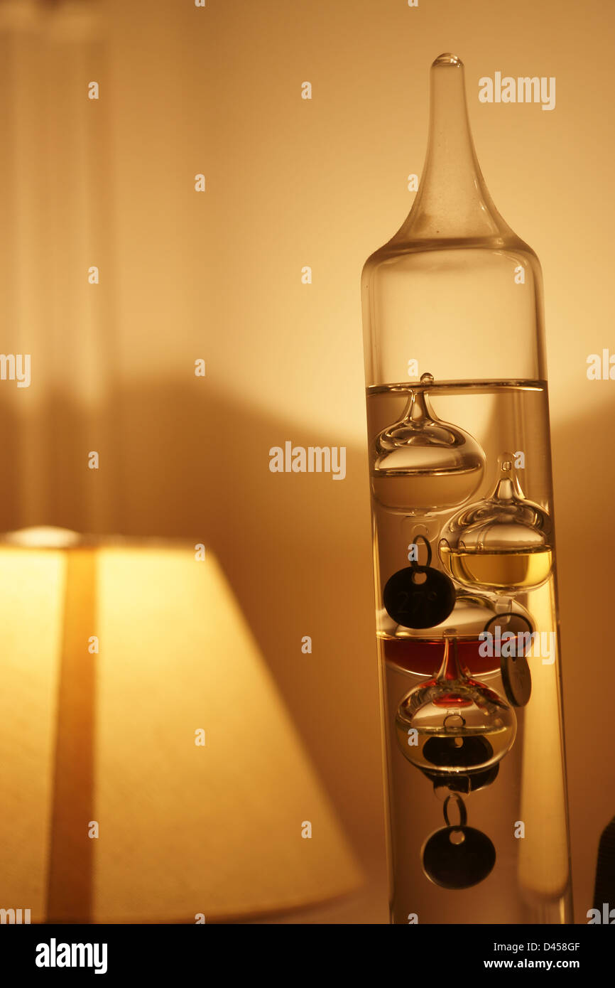 A funky tube with stuff Stock Photo