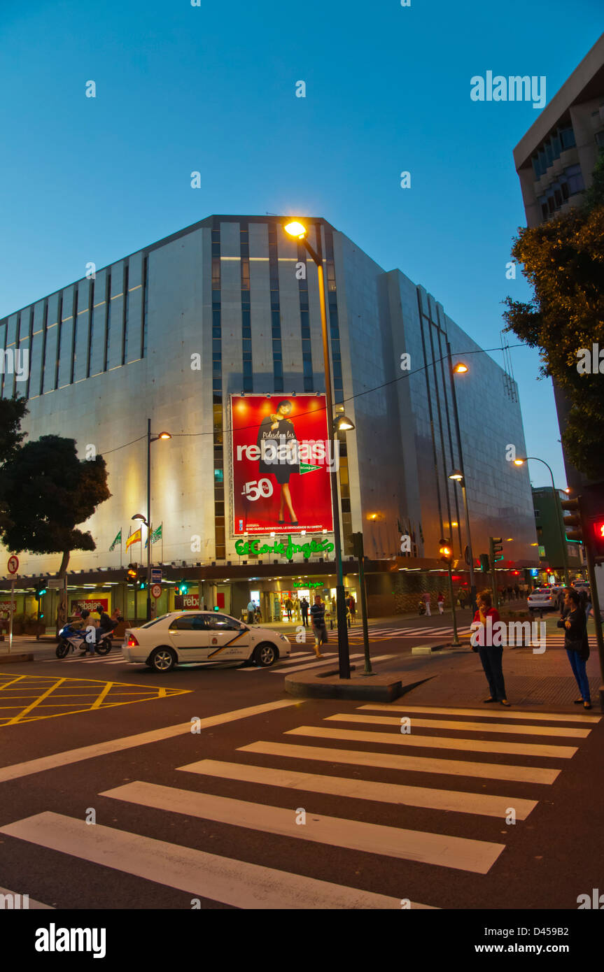 El Corte Ingles department store Avenida Mesa y Lopez street Santa Catalina district north Las Palmas city Gran Canaria Spain Stock Photo