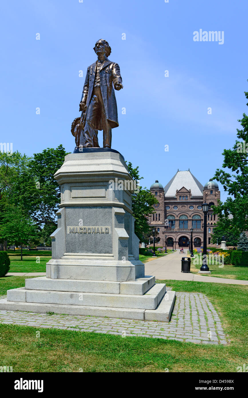 John MacDonald Statue Legislative Assembly Queen's Park Toronto Ontario