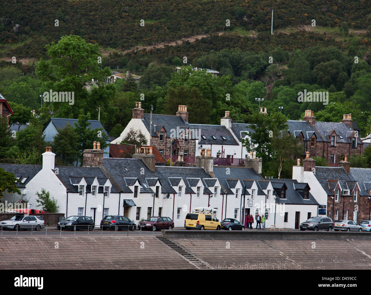 Ullapool, Scotland, century houses and cottages along the