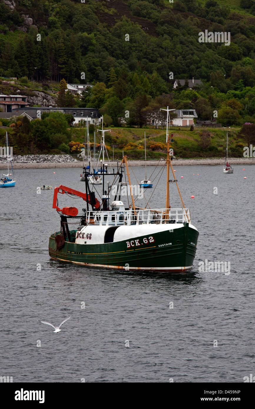 Ullapool, Scotland, fishing boat Sustain in the harbor Stock Photo Alamy