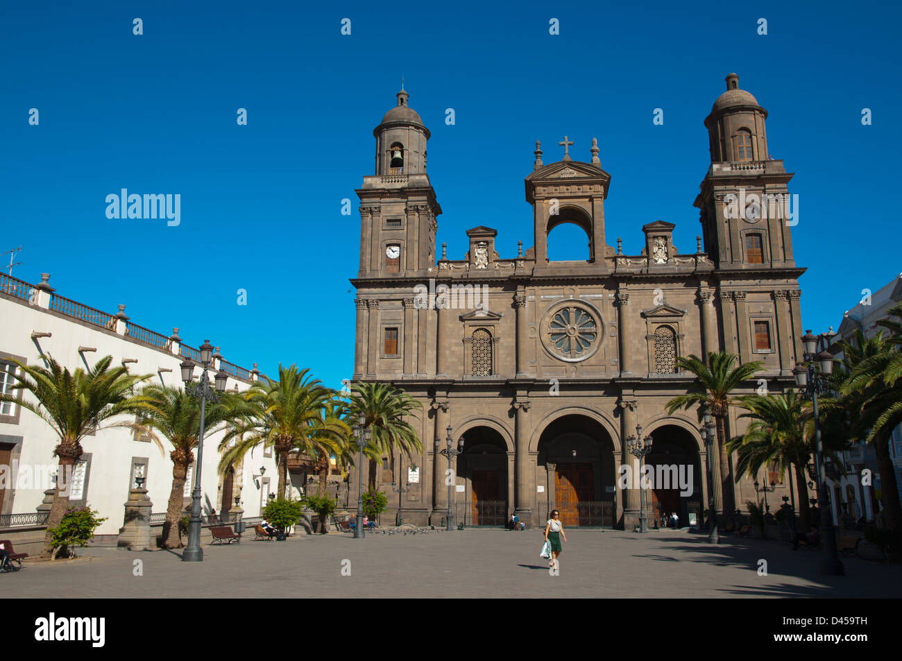 Plaza de Santa Ana square Vegueta district Las Palmas de Gran Canaria city Gran Canaria island the Canary Islands Spain Europe Stock Photo