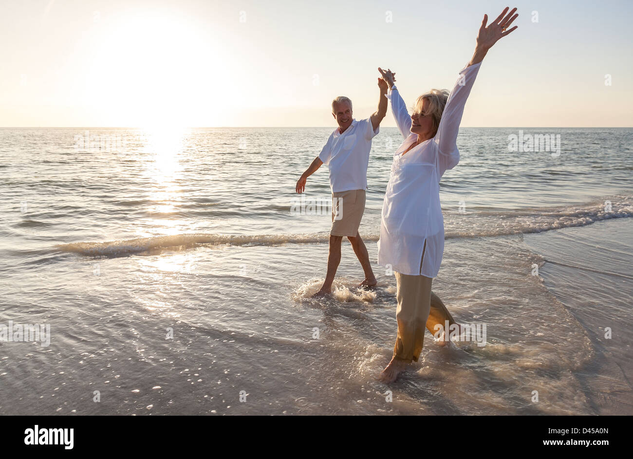 Woman dancing barefoot on sand hi-res stock photography and images - Alamy