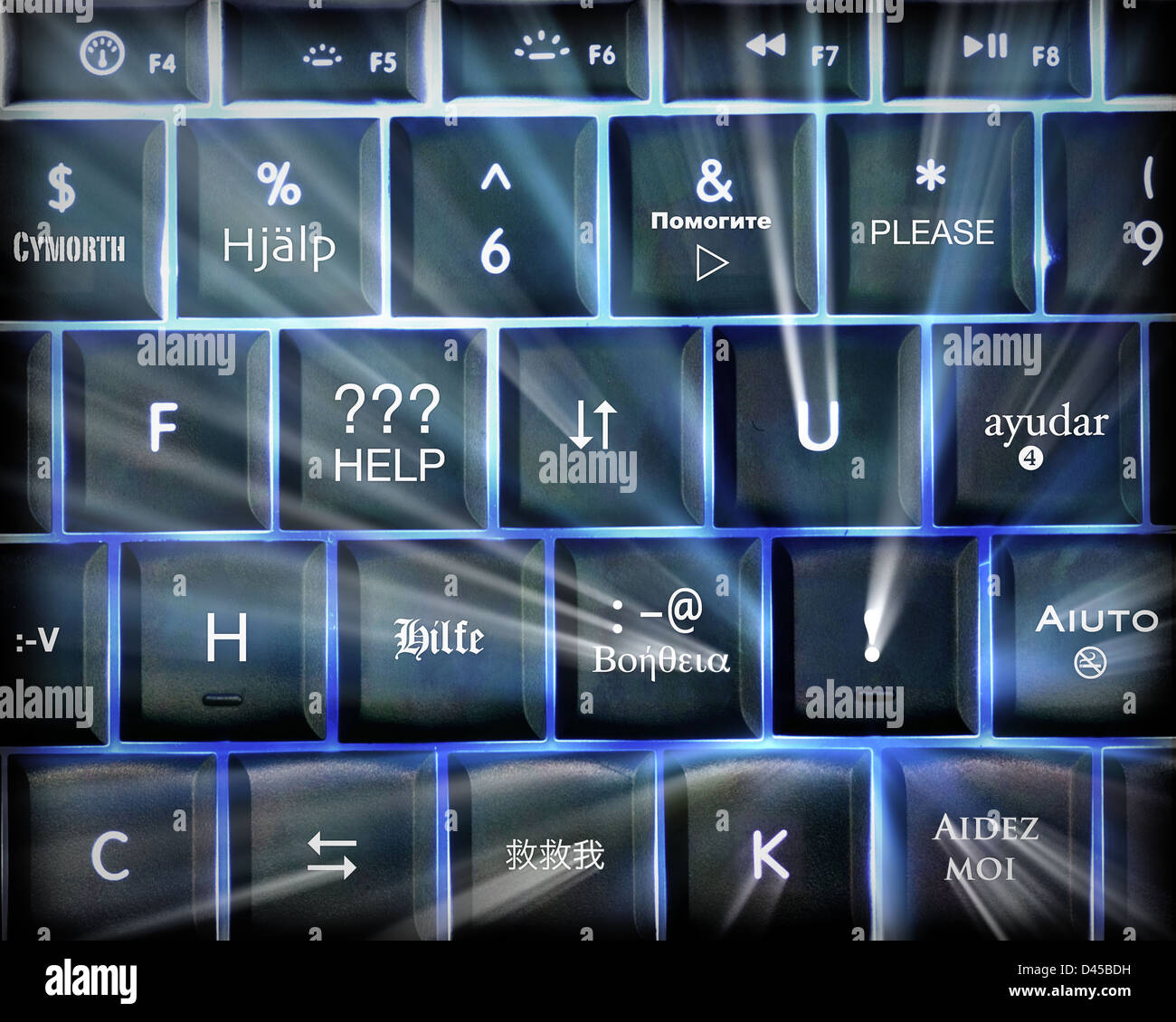 IT CONCEPT: Help ! Stock Photo - Alamy