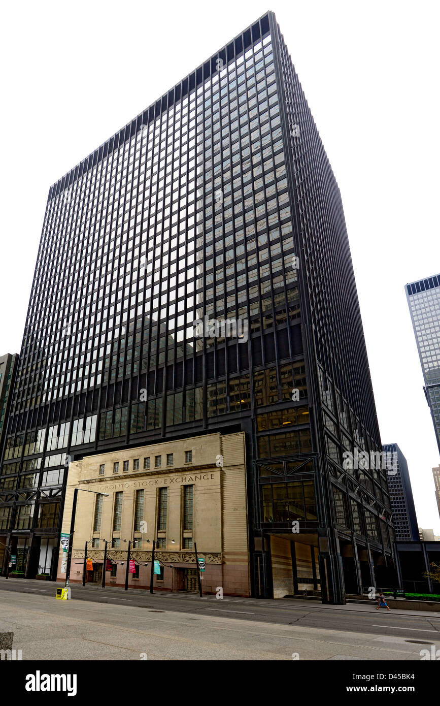 Toronto Stock Exchange Downtown city life Toronto Ontario Canada Stock