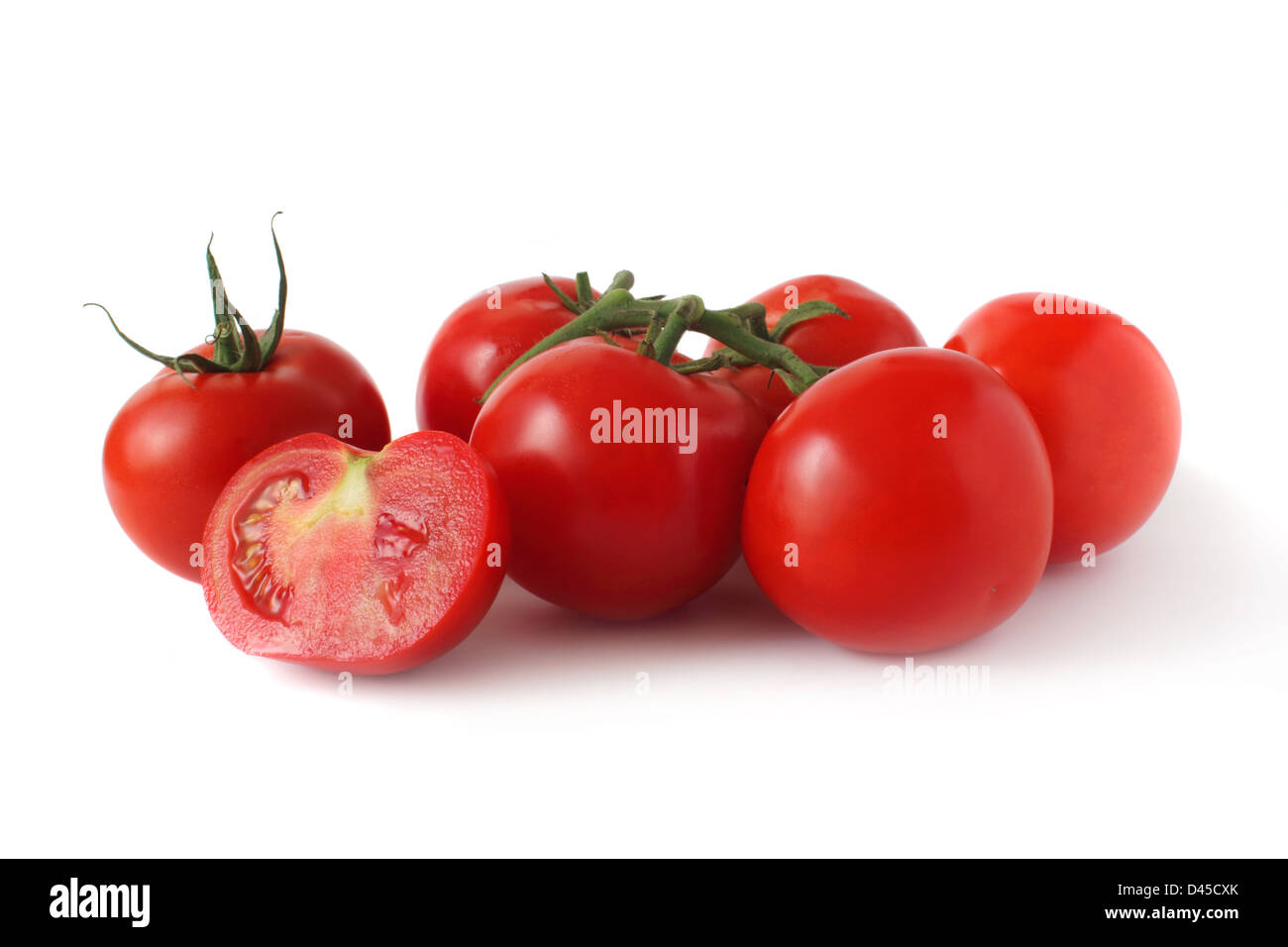 tomatoes isolated on white background Stock Photo - Alamy