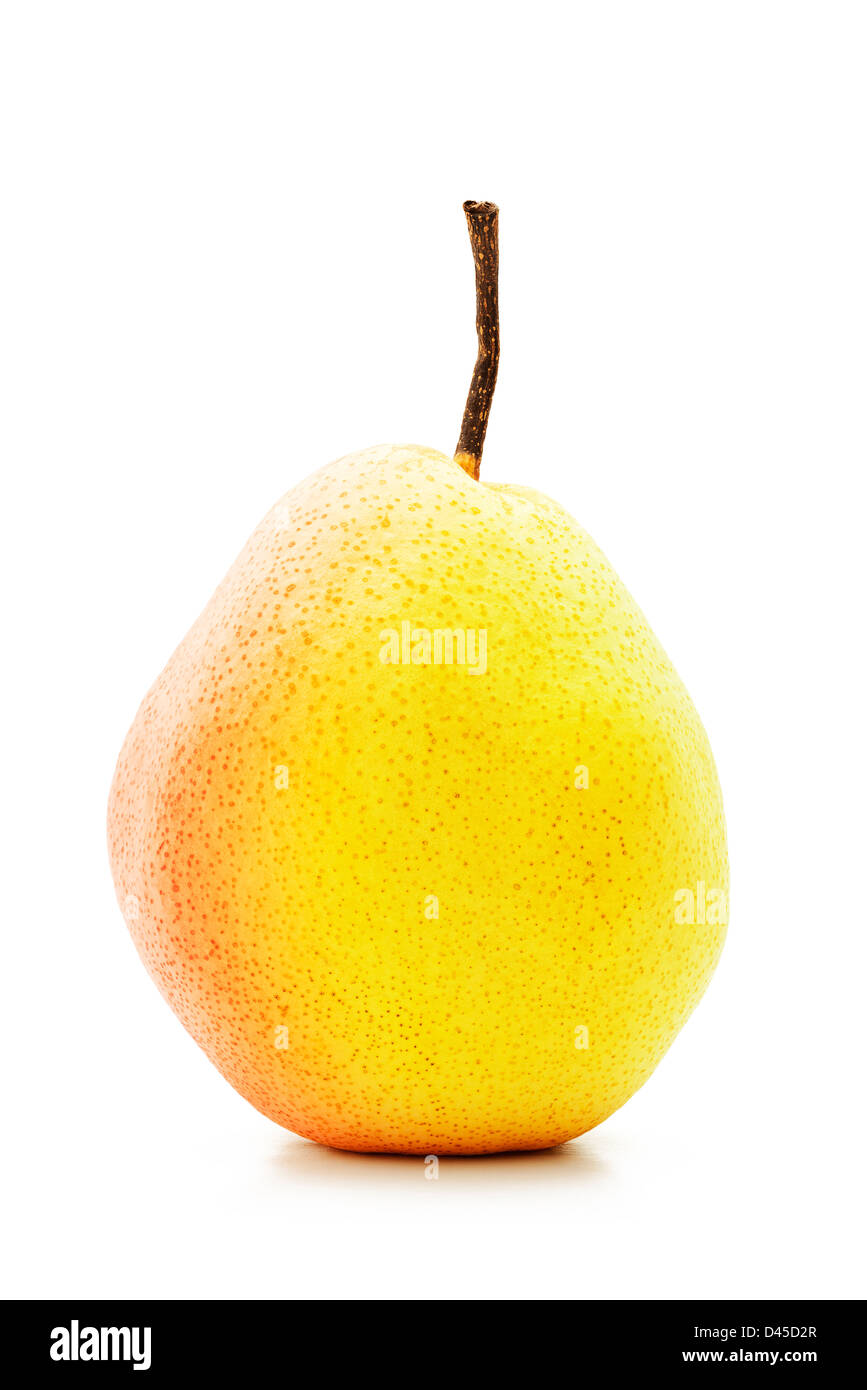 Perfect ripe pear. Isolated on white background Stock Photo - Alamy