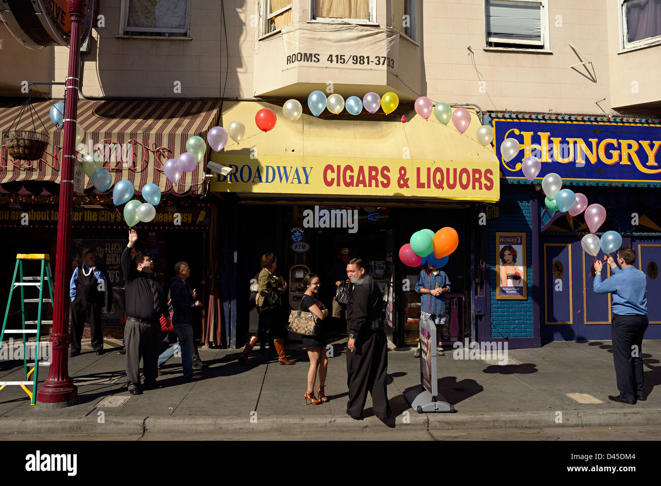 san francisco balloons north beach Stock Photo Alamy