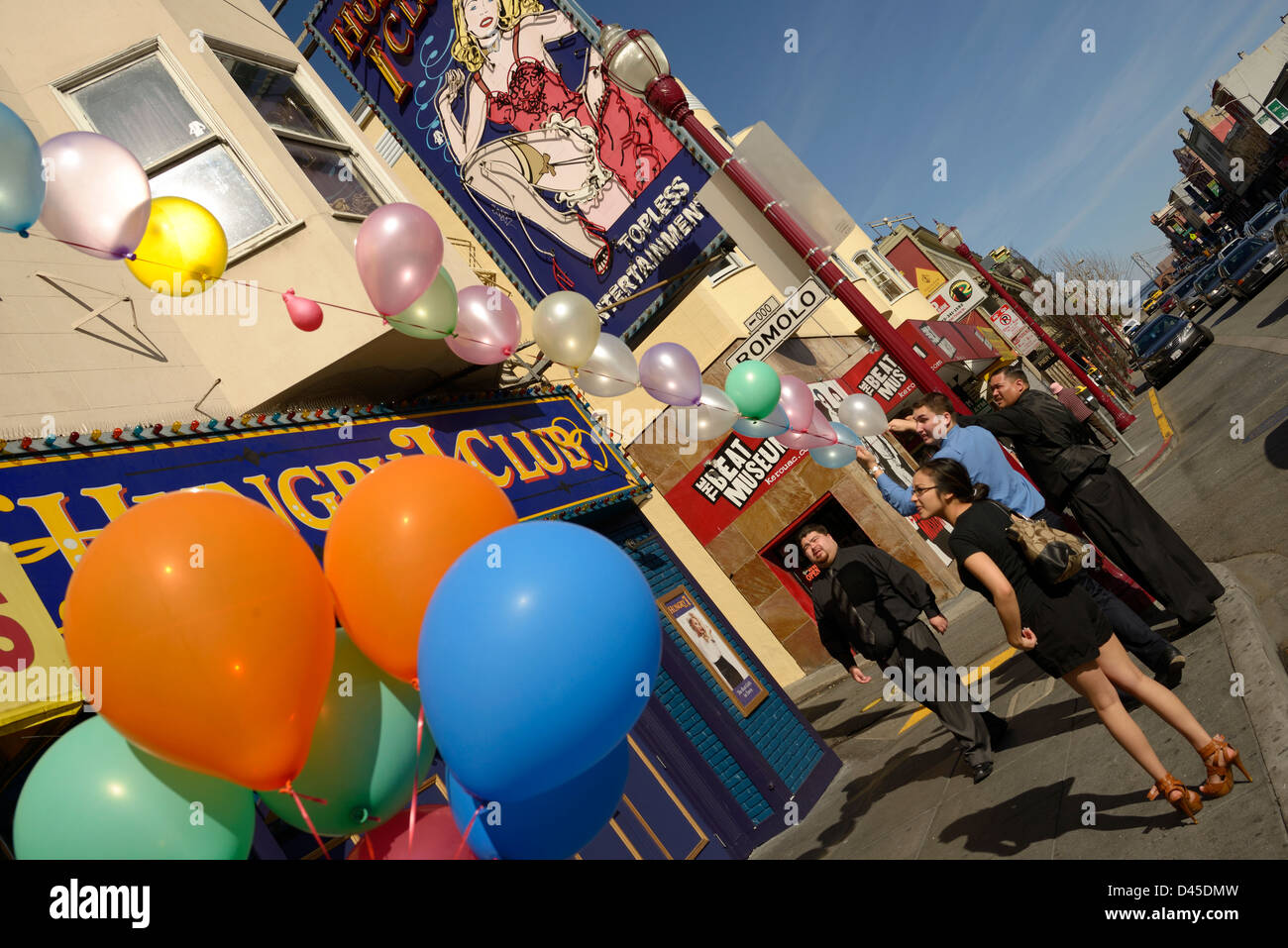 san francisco balloons north beach Stock Photo Alamy