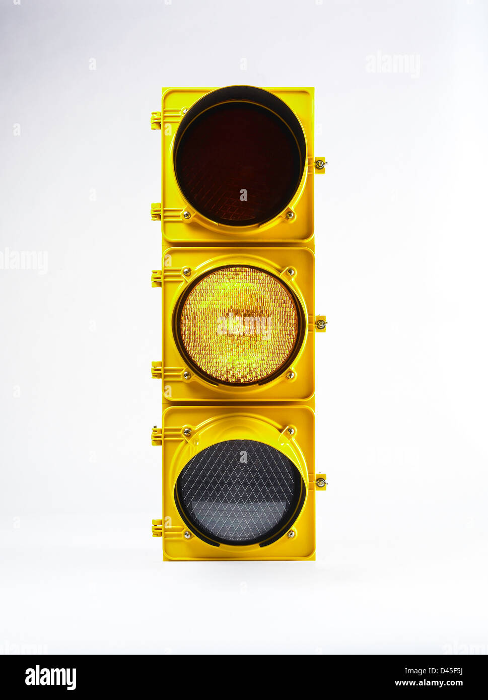 Yellow traffic light Stock Photo Alamy