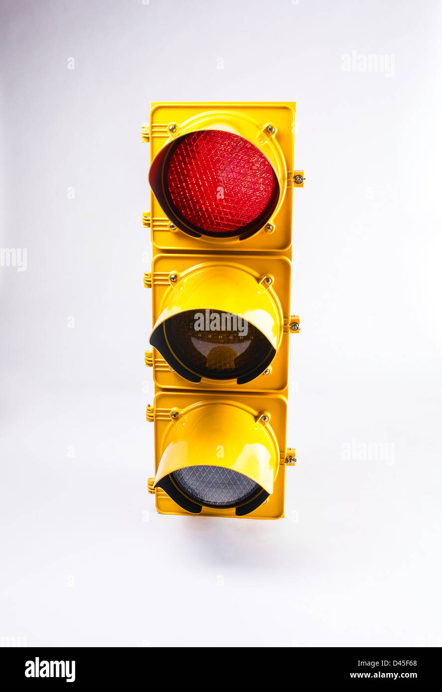 Yellow traffic light Stock Photo Alamy