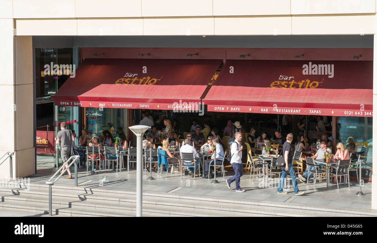 Bar Estilo at The Mailbox, Birmingham Stock Photo Alamy