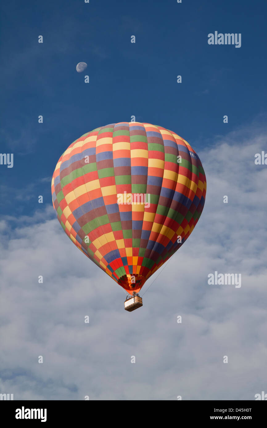 Balloon air in a blue sky Stock Photo