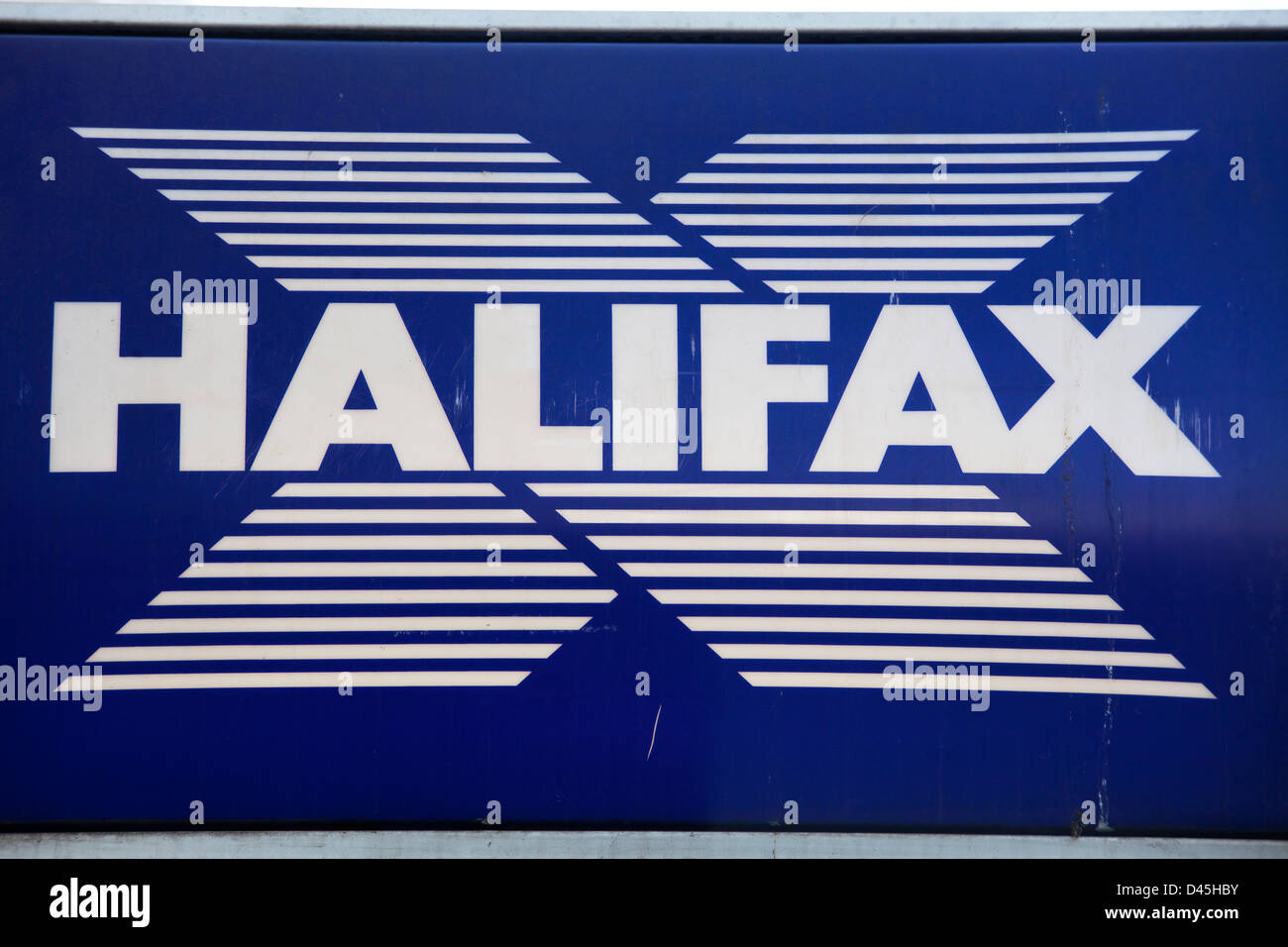 Sign for Halifax bank and building society Stock Photo Alamy
