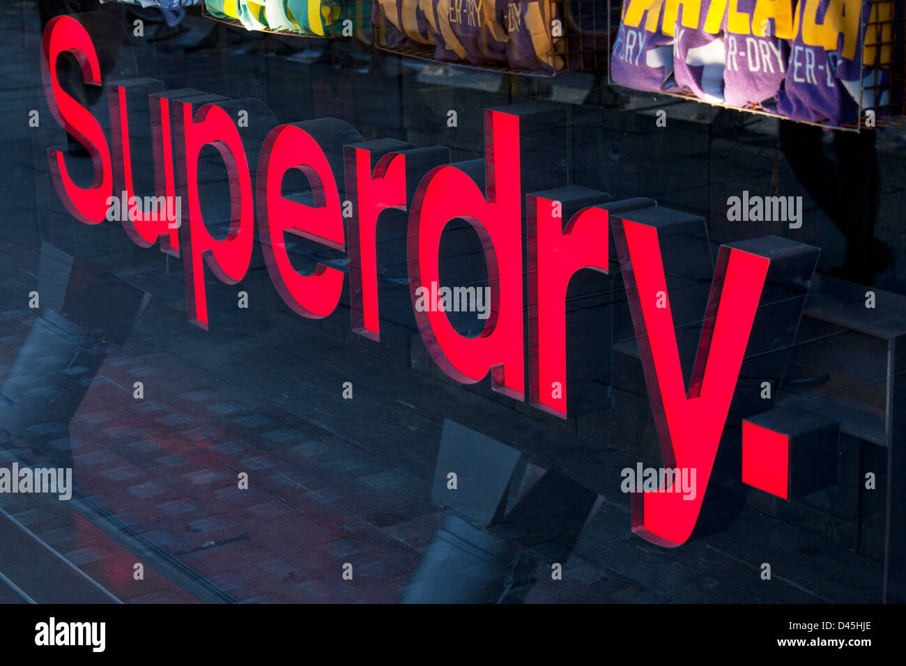 Superdry sign hi-res stock photography and images - Alamy