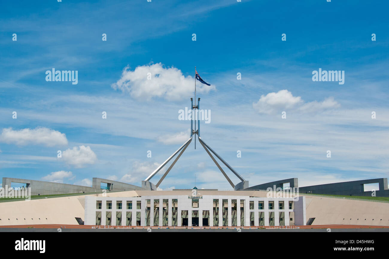 The Australian Parliament house in canberra ACT Stock Photo