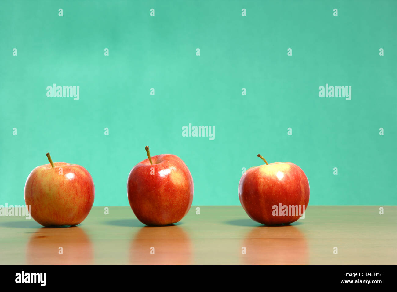 An apple on a desk in a classroom Stock Photo Alamy