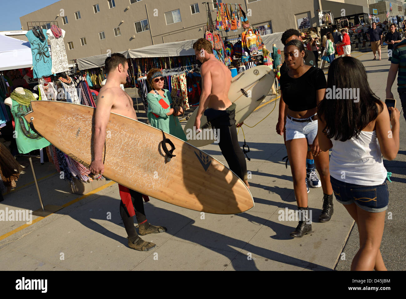 venice beach boardwalk Stock Photo Alamy