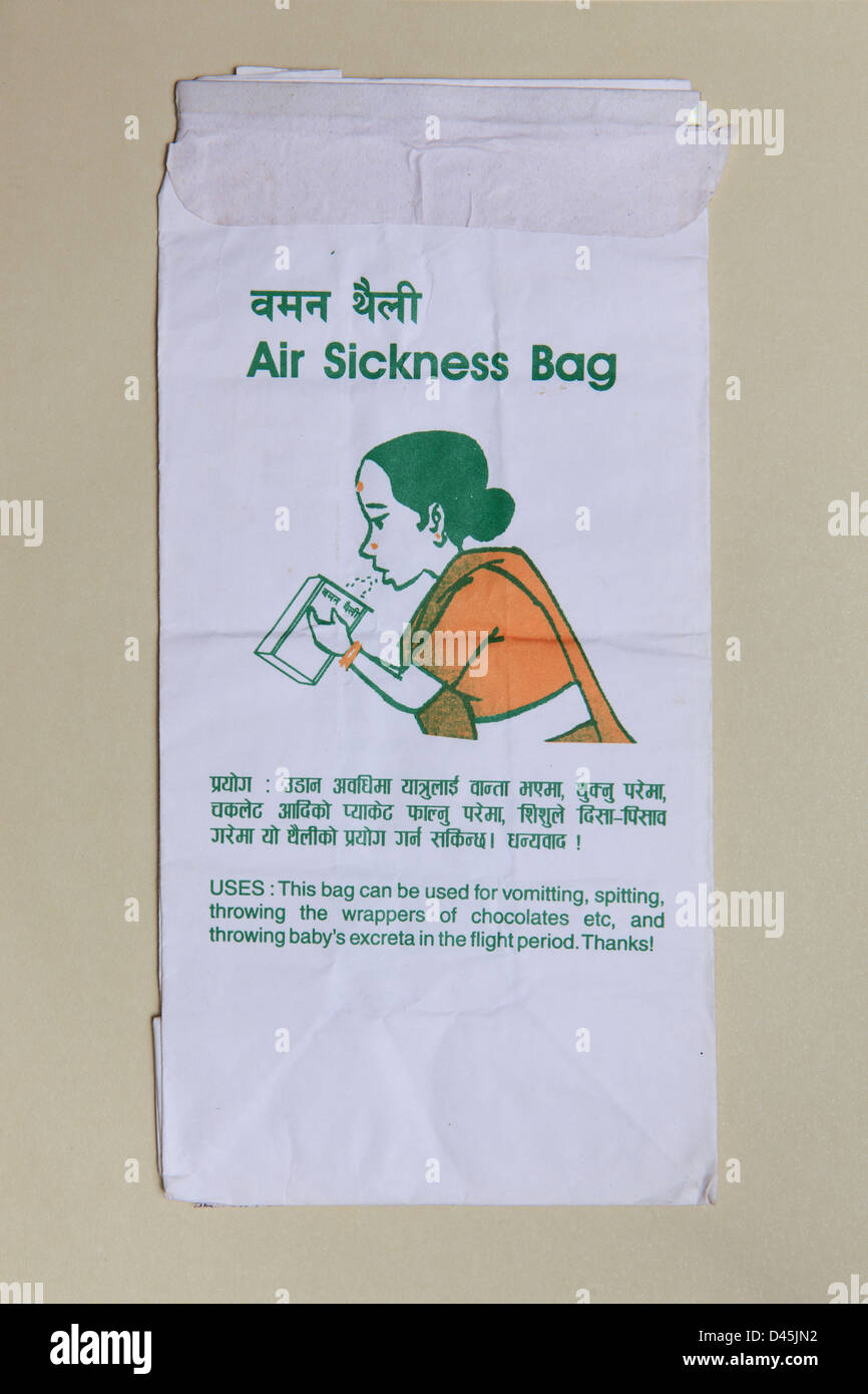 Example of Sick Bag Stock Photo - Alamy
