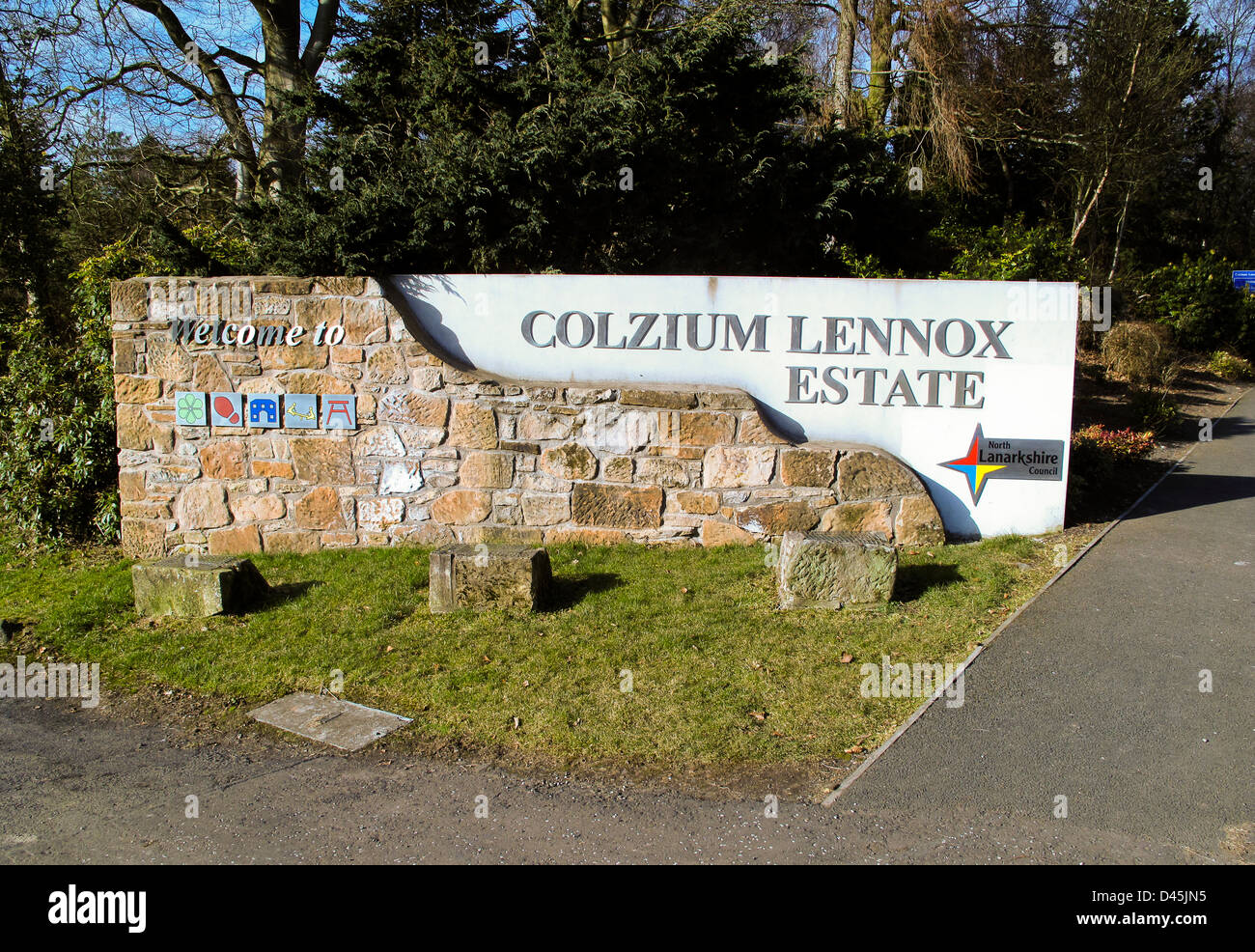 Colzium Lennox Estate Kilsyth near Glasgow Stock Photo