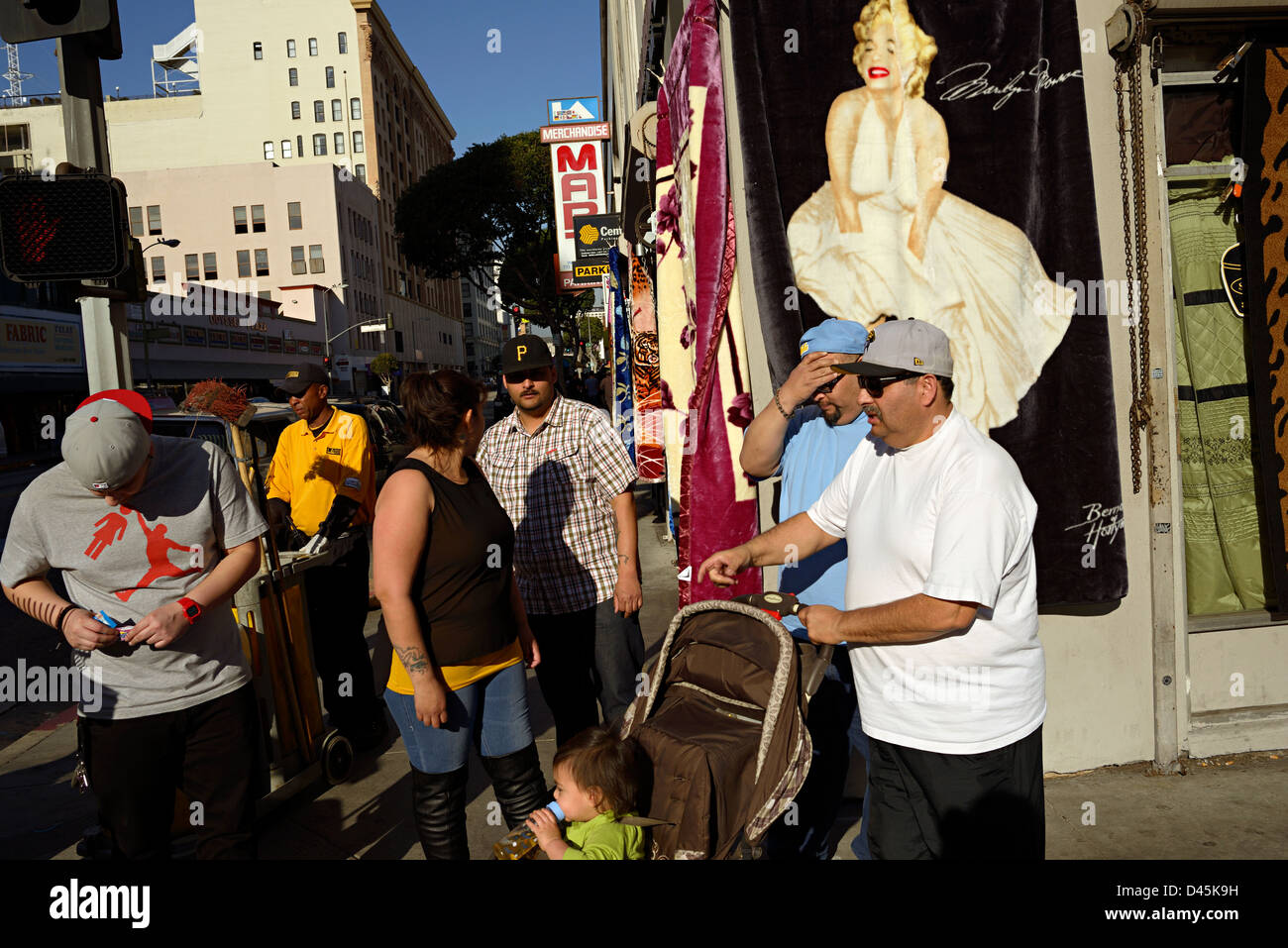 fashion district downtown los angeles Stock Photo