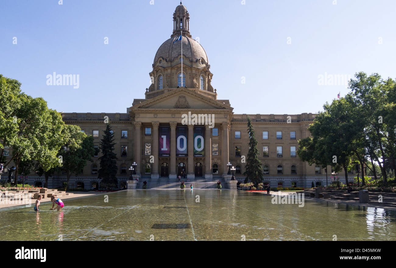 Alberta Legislature Reflecting Pool. The pool in front of the