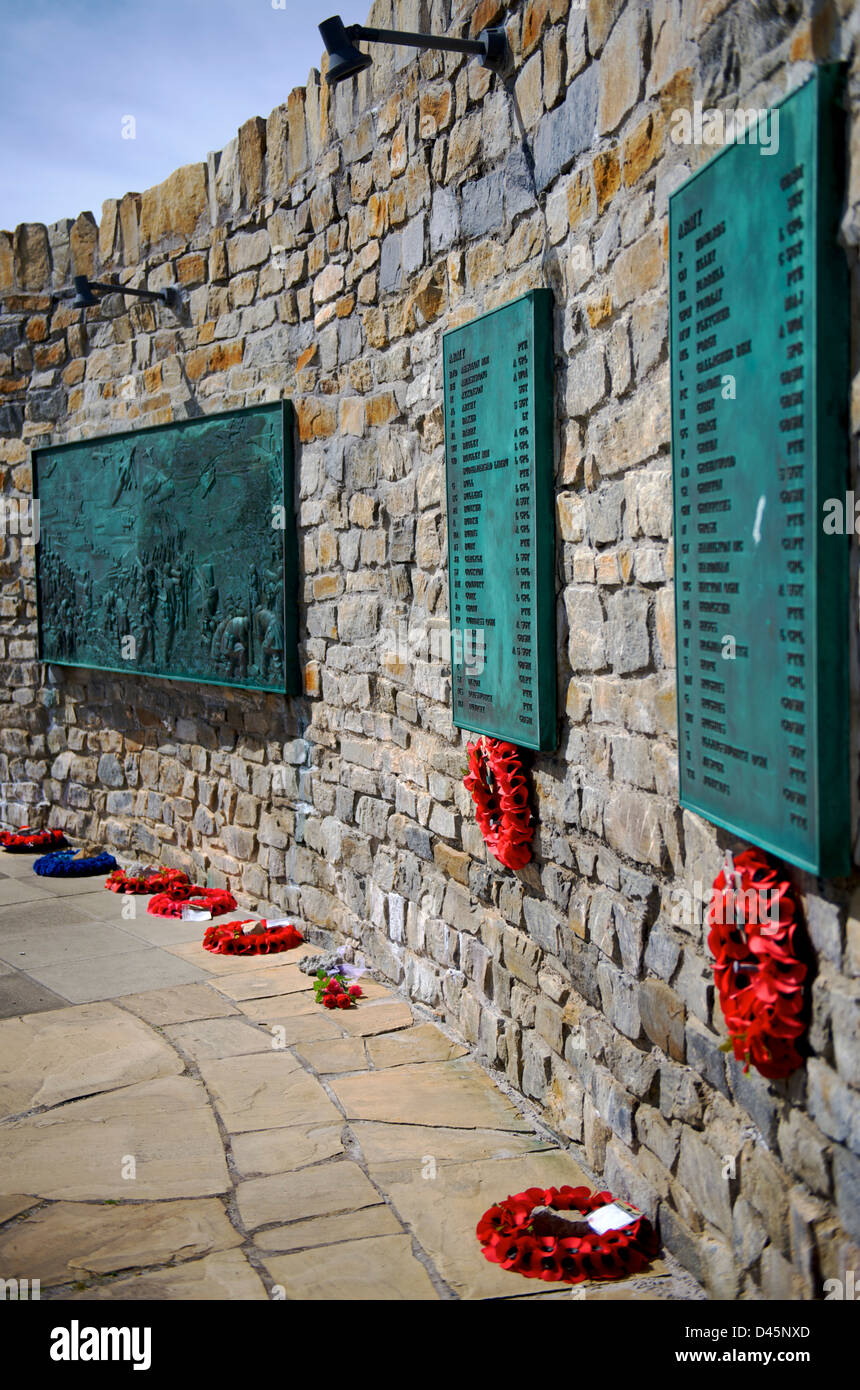 The memorial to the 1982 Falklands War between the UK and Argentina Stock Photo