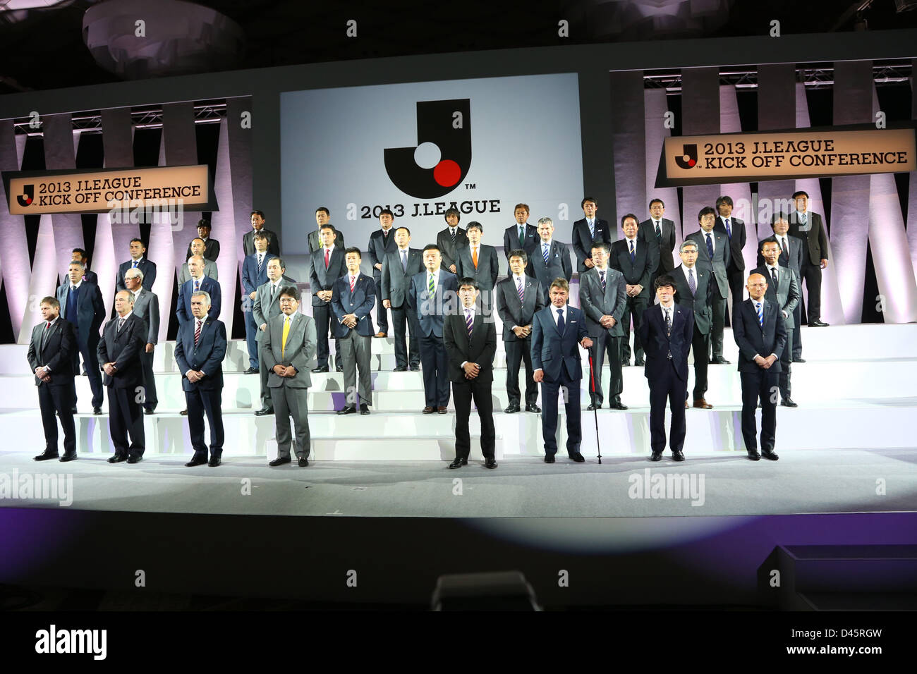 Head Coaches February 22 13 Football Soccer Head Coaches Of J1 And J2 Pose For A Group Photo During The 13 J League Kick Off Conference At Grand Prince Hotel Head Coaches February 22 13 Football Soccer Head Coaches Of J1 And J2 Pose For A Group Photo During The 13 J League Kick Off Conference At Grand Prince Hotel