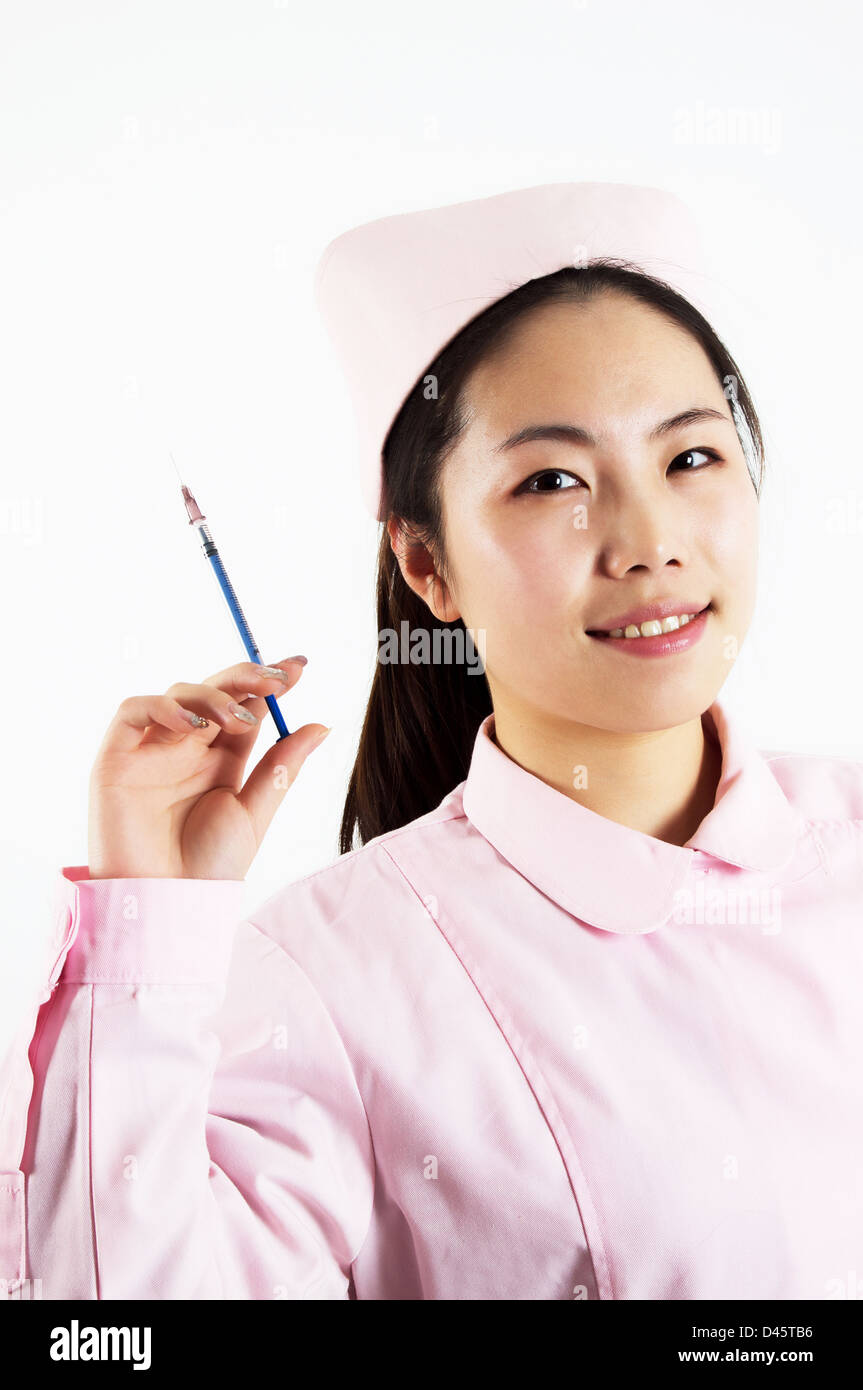 Friendly young asian female doctor hi-res stock photography and images ...