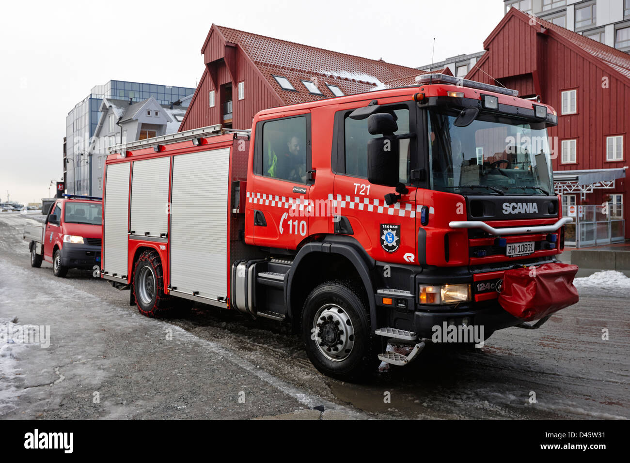 Tromso fire and rescue engine troms Norway europe Stock Photo