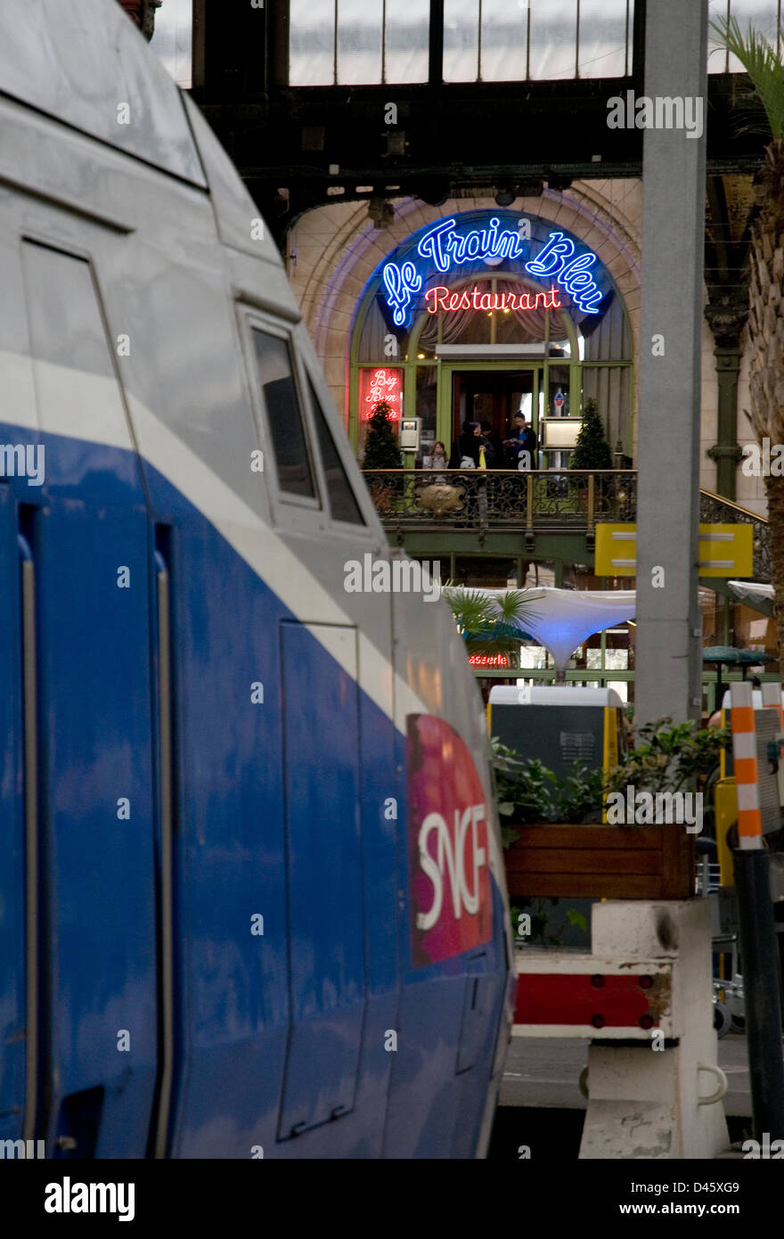 le train bleu restaurant,paris gare de lyon,france Stock Photo