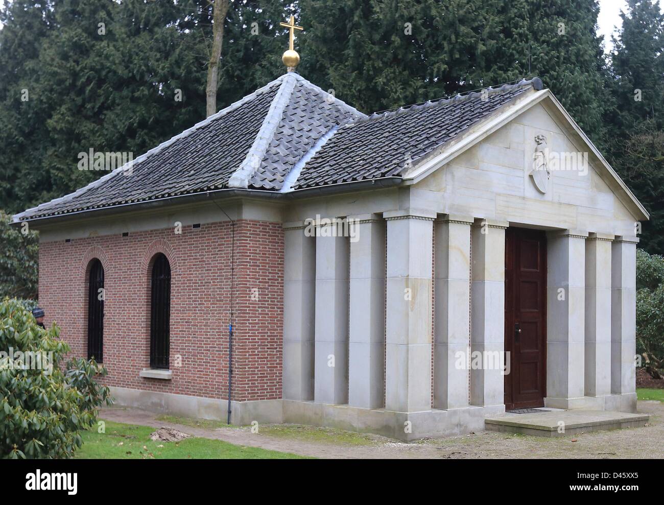 A view of the mausoleum, the last resting place of Emperor Wilhelm II